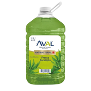 Jabón Líquido Antibacterial Aval Aroma Eucalipto Galón 5Lt
