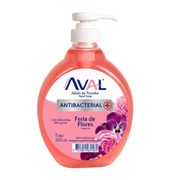 Jabón Líquido Antibacterial Aval Aroma Feria De Flores Frasco 1Lt