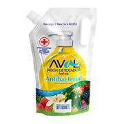 Jabón Líquido Antibacterial Aval Vainilla Repuesto 800ml