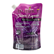 Jabón Líquido Antibacterial Bubble Aroma Lavanda Repuesto 1Lt