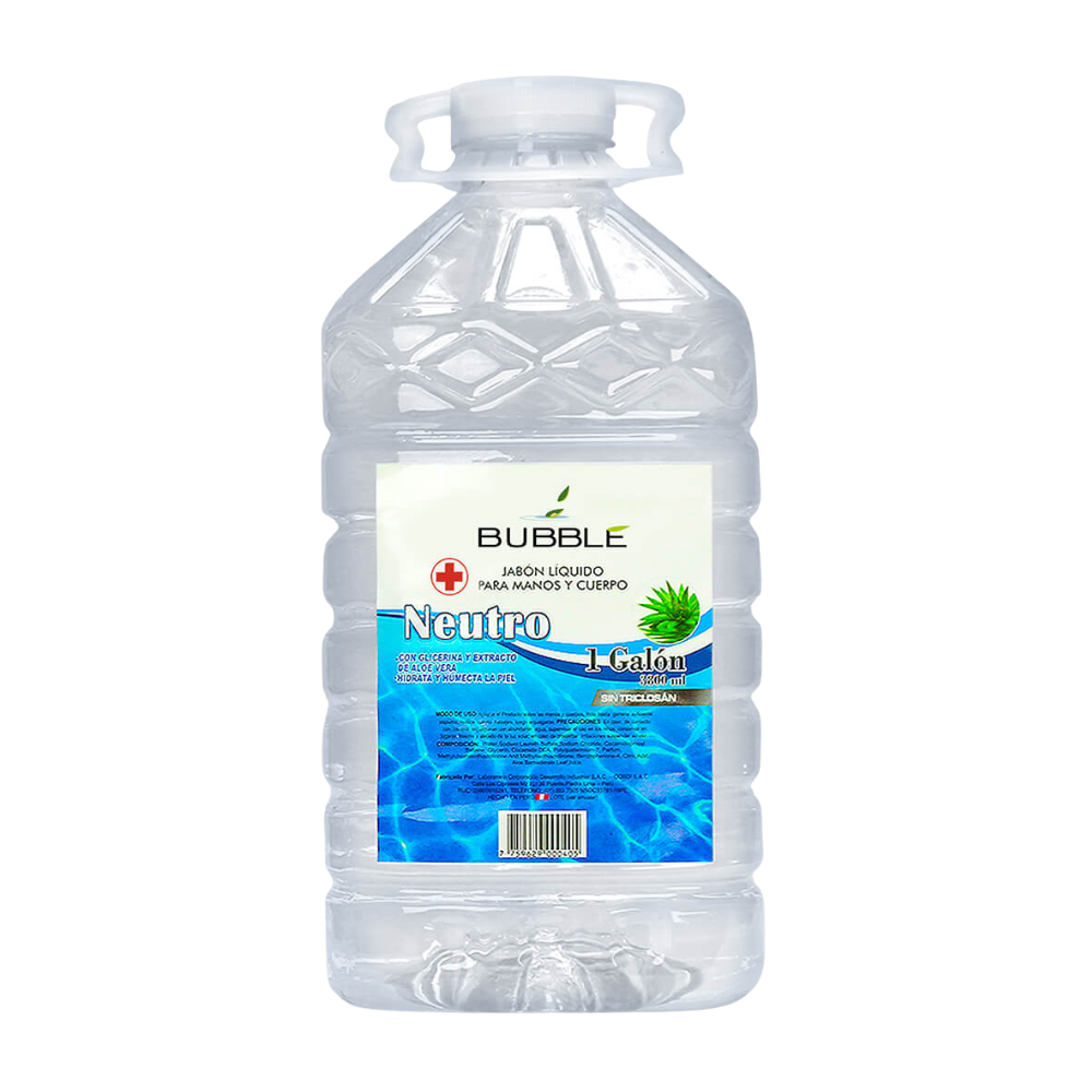 Jabón Líquido Antibacterial Bubble Neutro Galón 3800ml