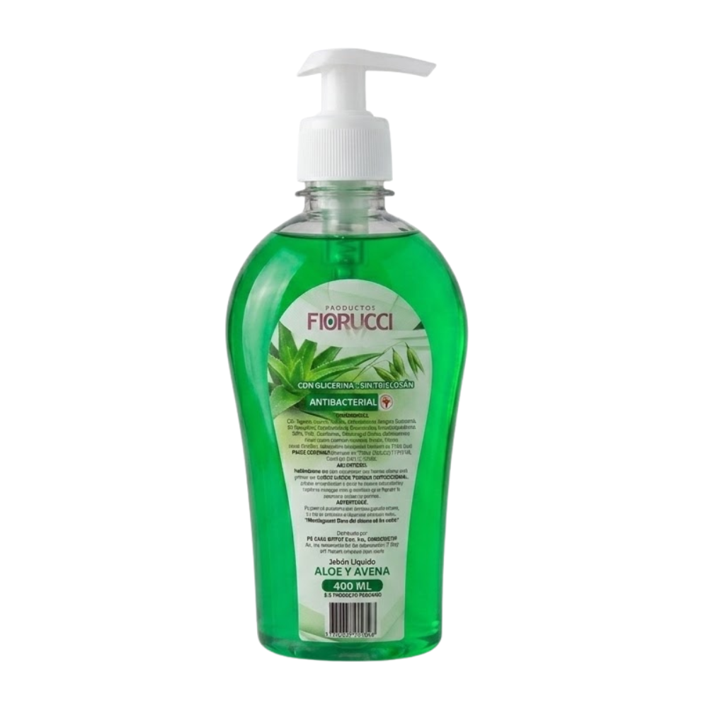 Jabón Líquido Antibacterial Fiorucci Aroma Manzana Frasco 400ml