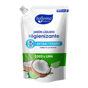 Jabón Líquido Ballerina Coco Y Lima Doypack 750ml
