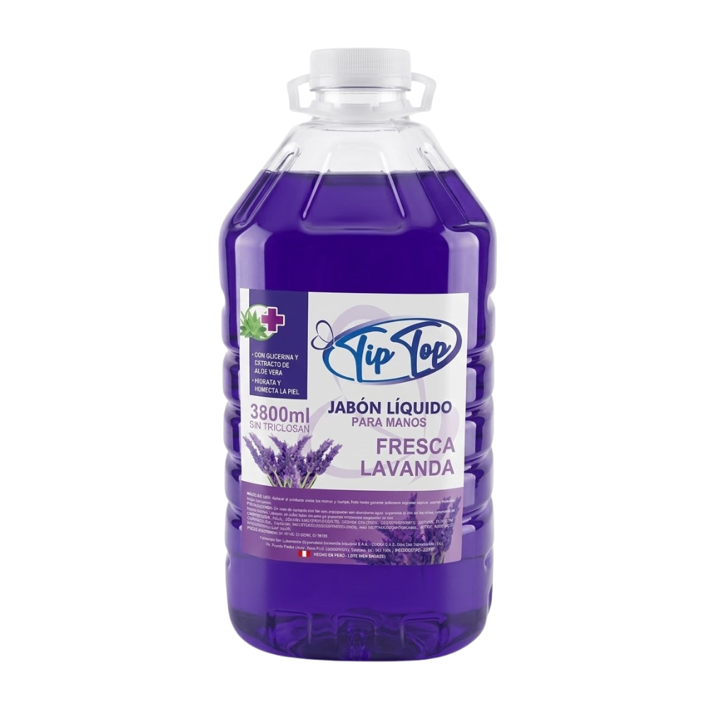 Jabón Liquido Tip Top Aroma Lavanda Galón 3800ml