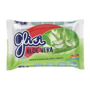 Jabón de tocador Glici Antibacterial  Aloe Vera en Barra 140gr