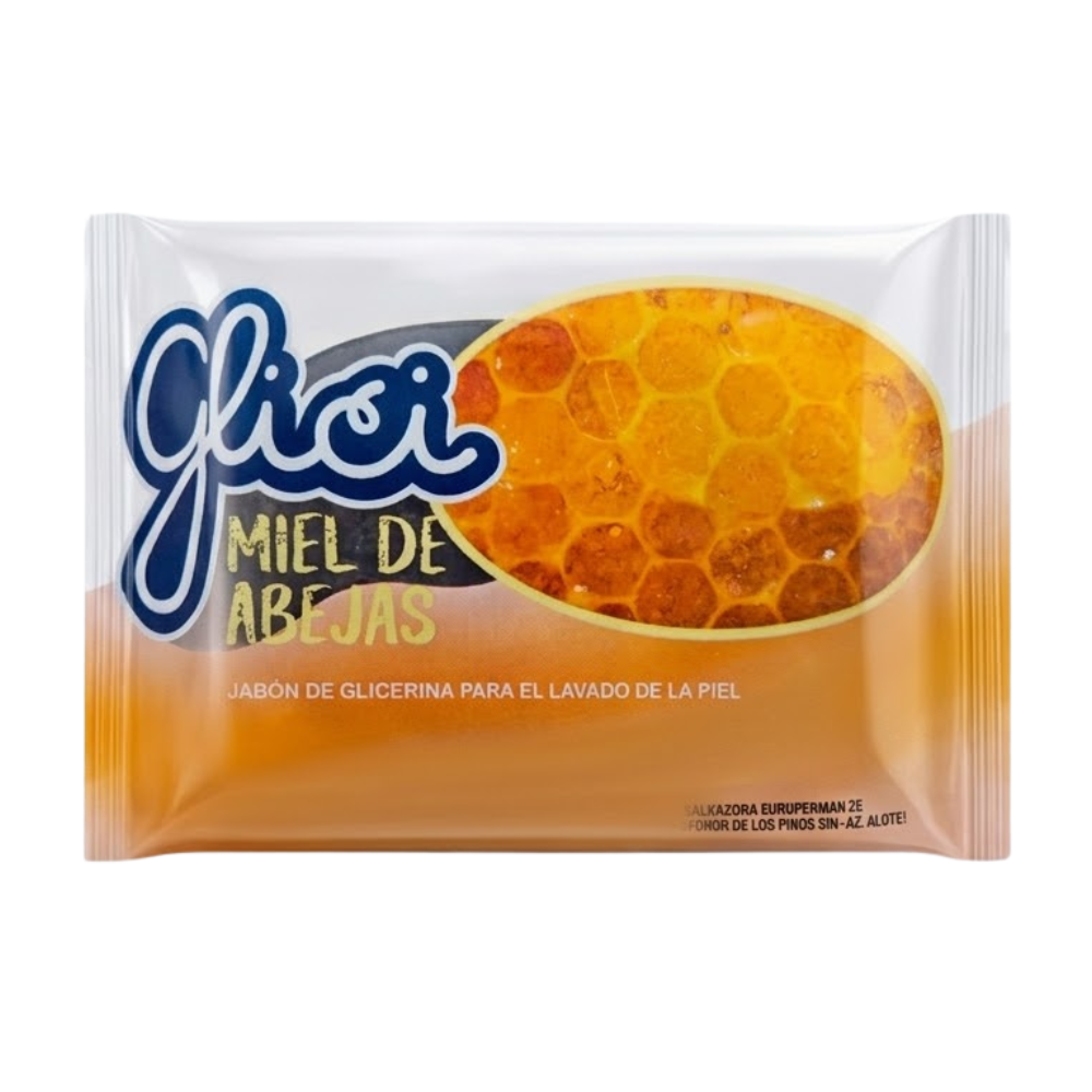 Jabón de tocador Glici Antibacterial Miel De Abeja en Barra 90gr