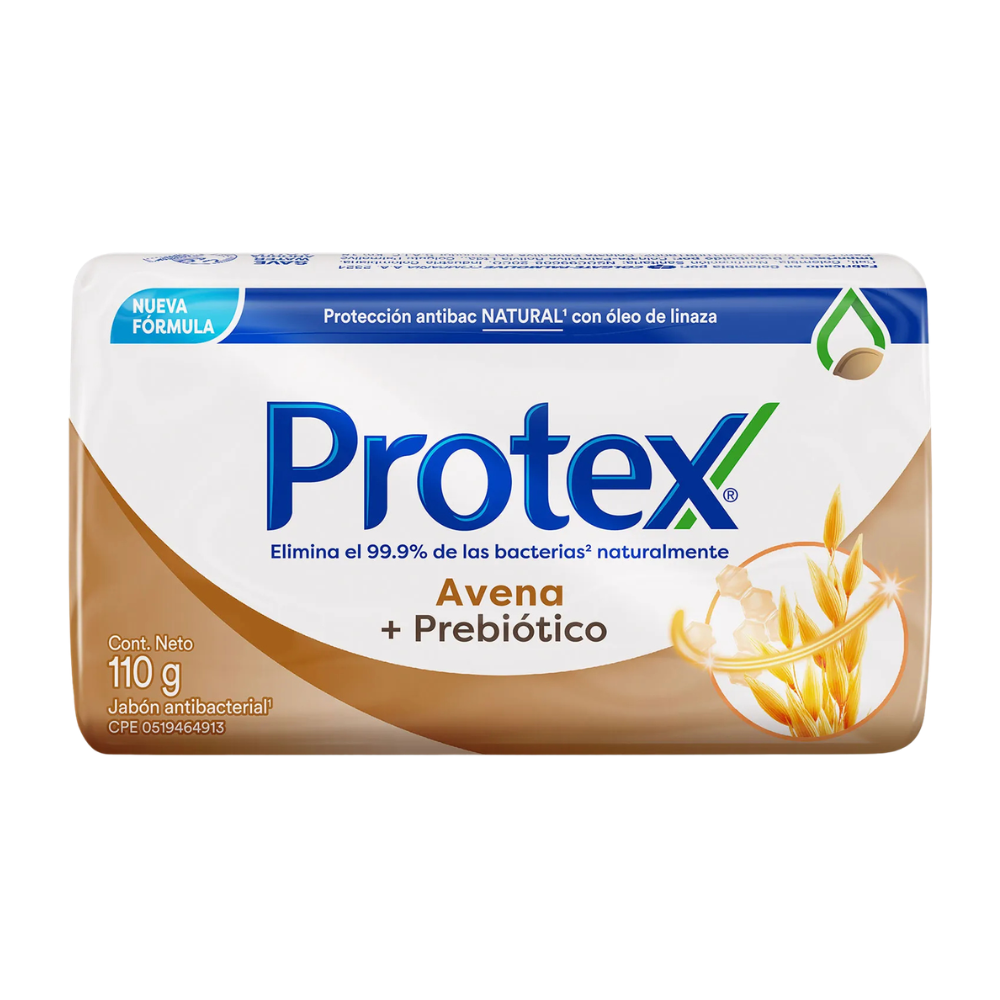 Jabón de tocador Protex Antibacterial Avena en Barra 110gr