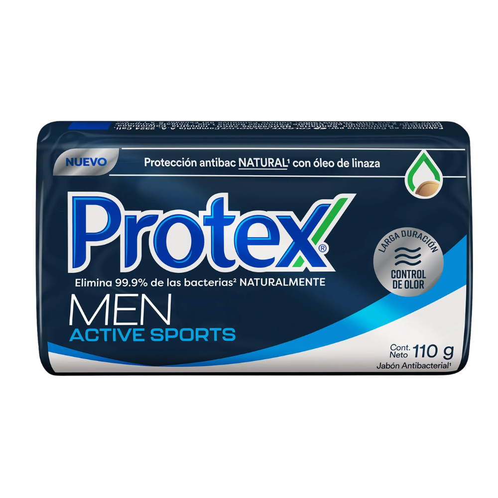 Jabón de tocador Protex Antibacterial Men Active Sports en Barra 110gr