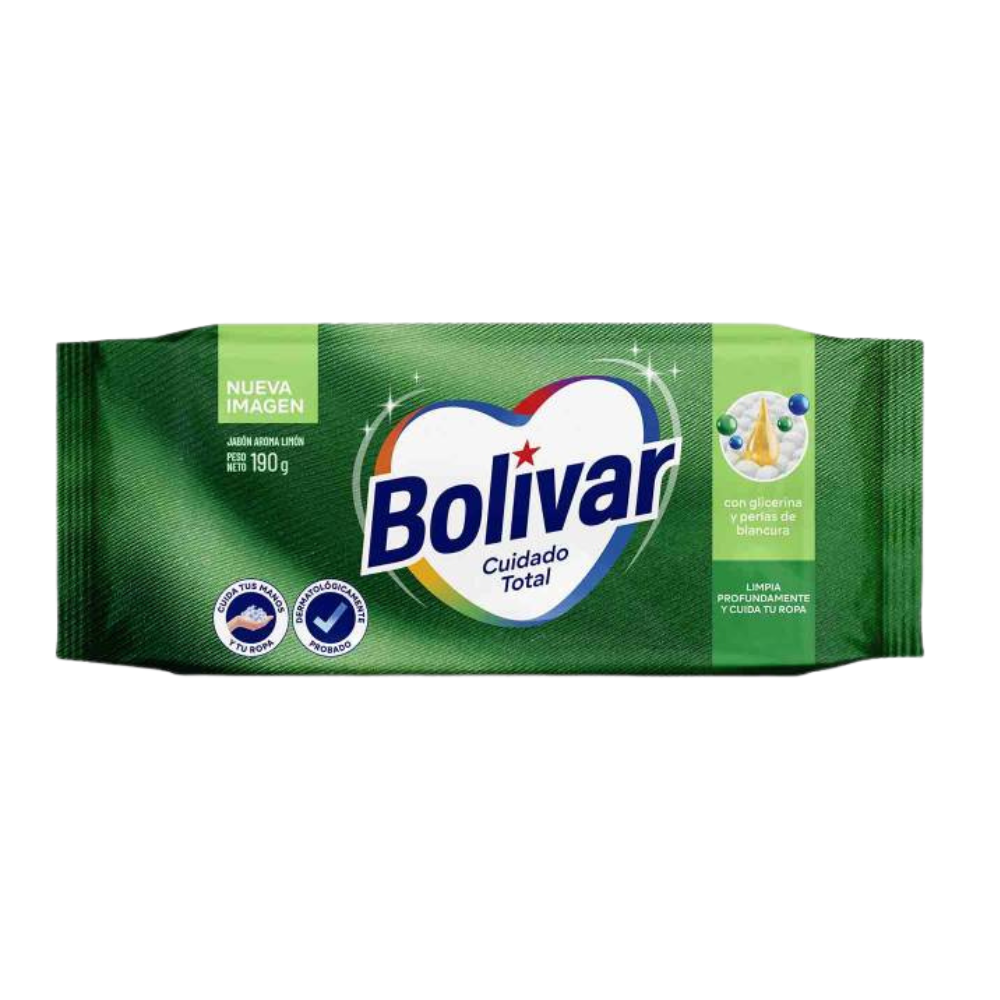 Jabón para Ropa Bolívar Aroma Limón Barra 190gr