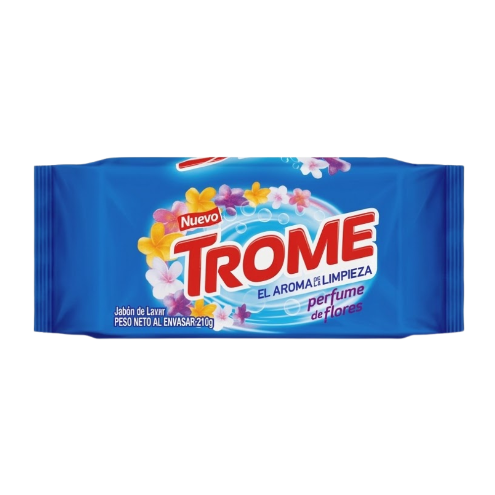 Jabón para Ropa Trome Aroma Floral Barra 190gr