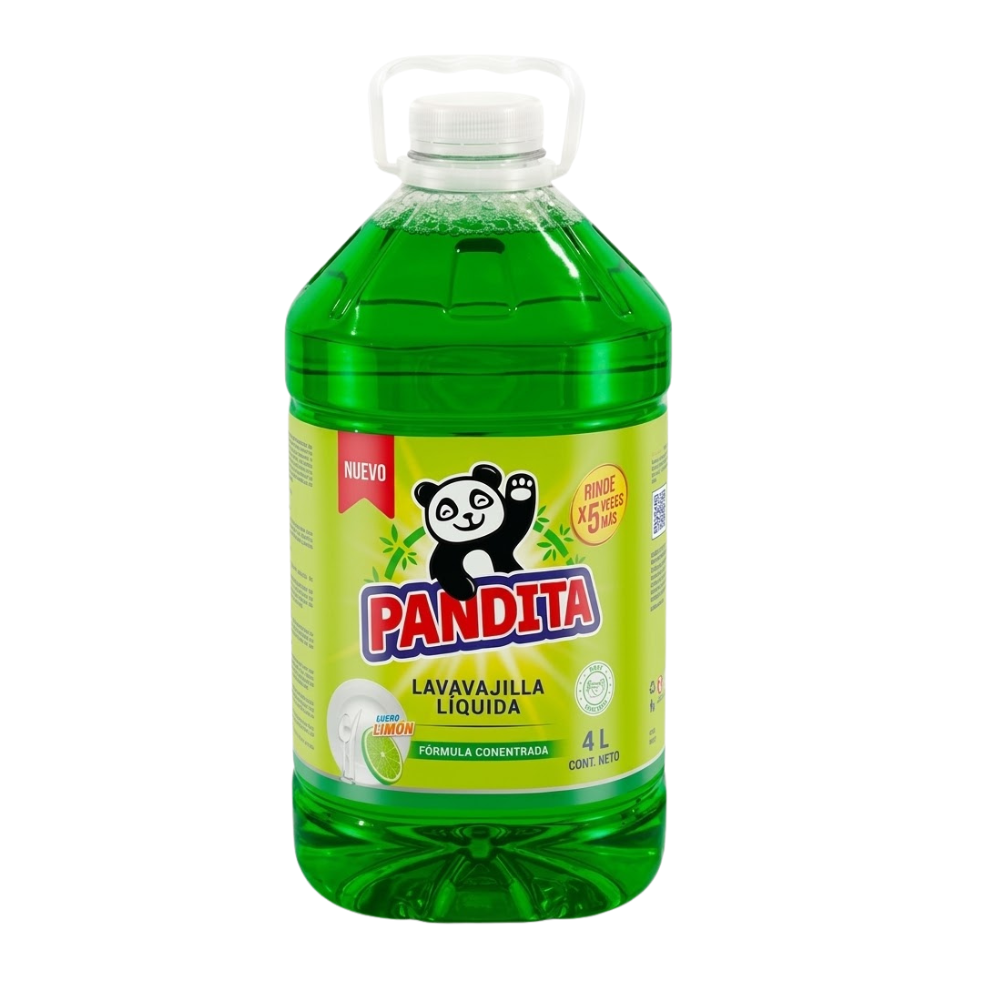 Lavavajilla Líquido Pandita Aroma Limón Galón 4Lt
