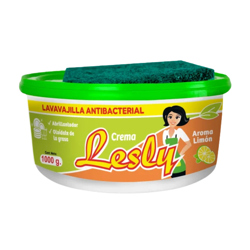 Lavavajilla en Crema Lesly Aroma Limón Pote 1kg