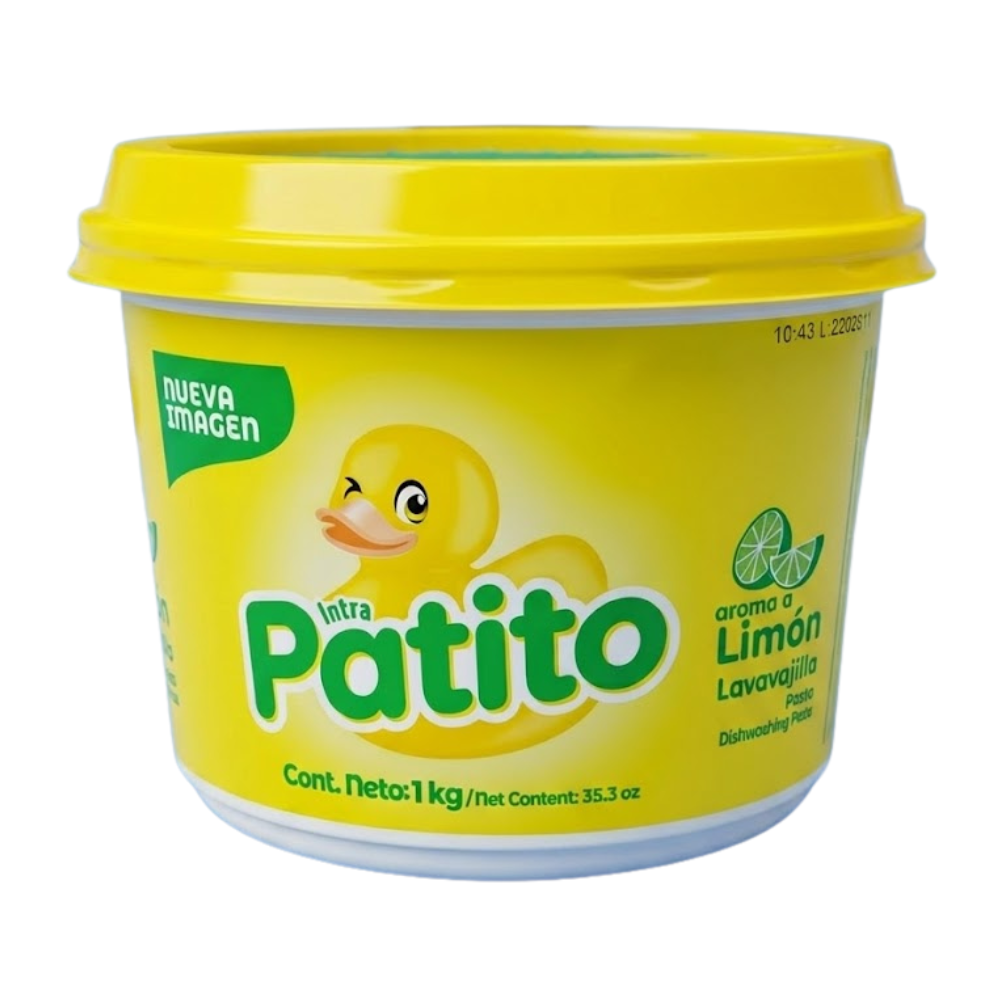 Lavavajilla en Crema Patito Aroma Limón Pote 1000gr