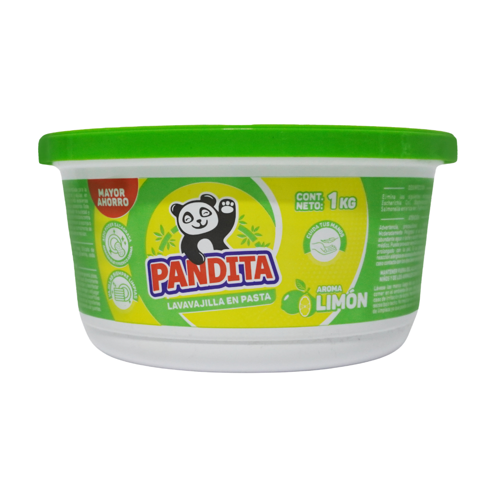 Lavavajilla en Pasta Pandita Aroma Limón Pote 1kg