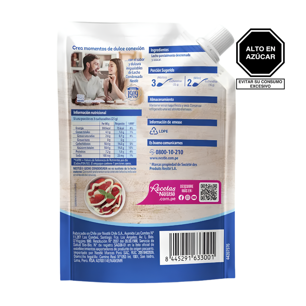Leche Condensada Nestle Doypack 180 gr