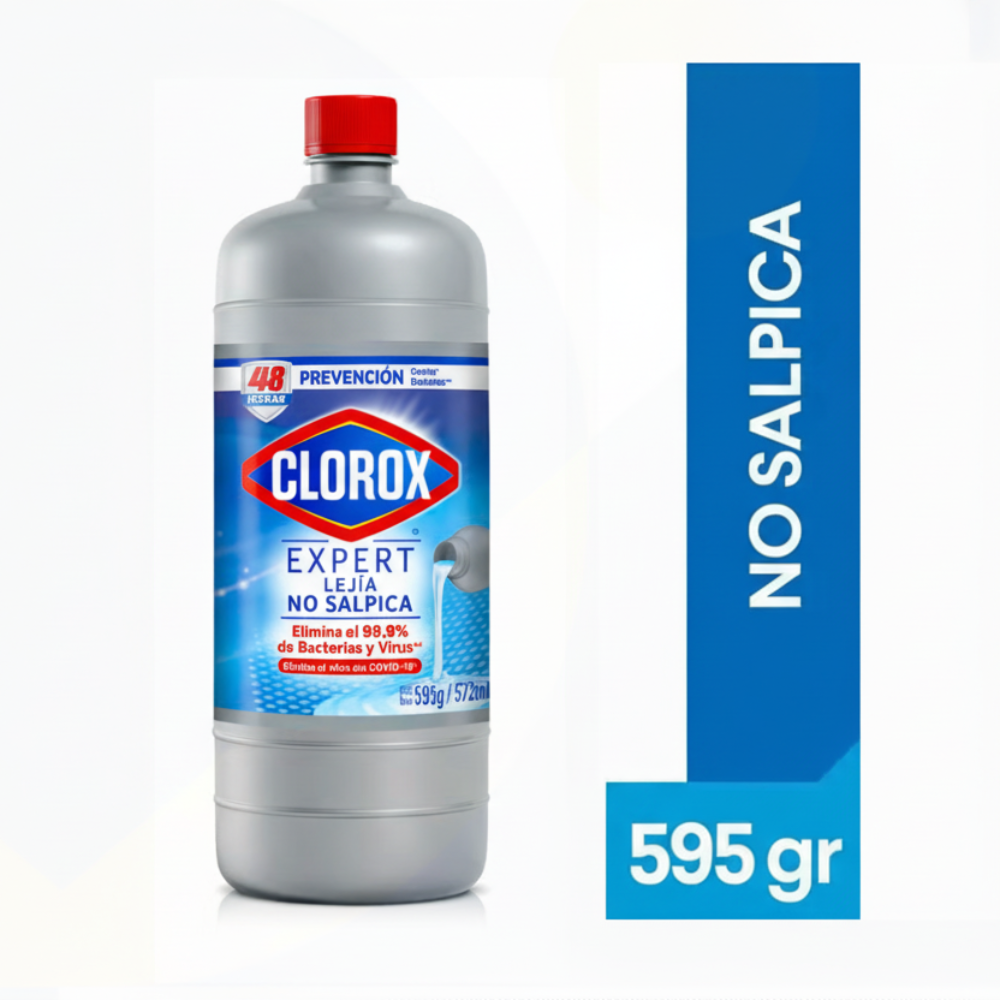 Lejia Clorox Anti-Splash Tradiciona Botella 595gr