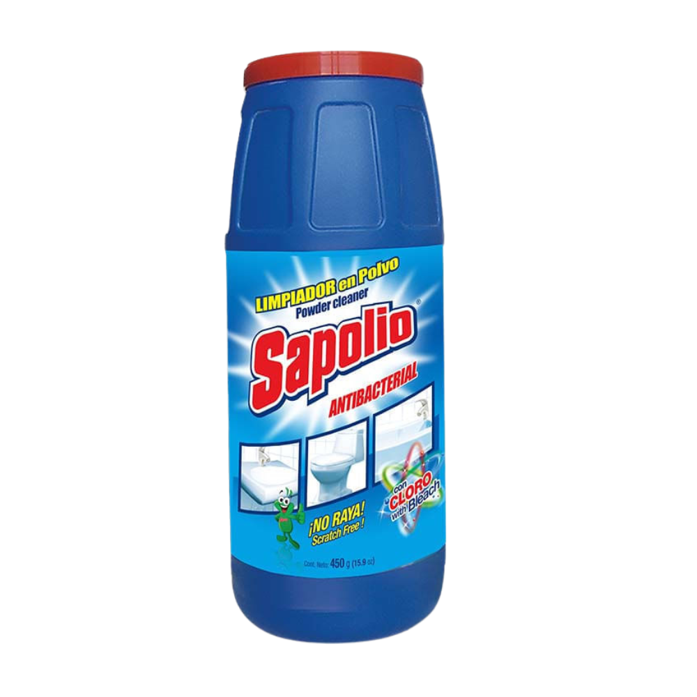 Limpiador Antibacterial en Polvo Sapolio Frasco 450gr