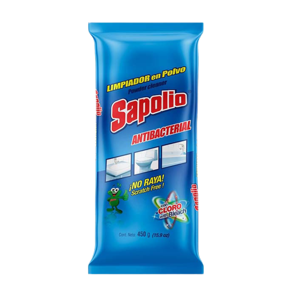 Limpiador Antibacterial en Polvo Sapolio Bolsa 450gr