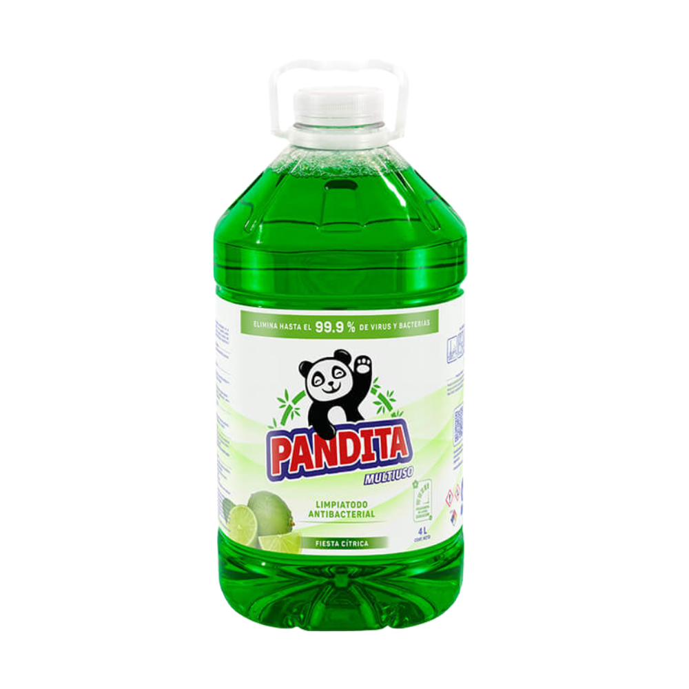 Limpiatodo Antibacterial Pandita Aroma Limón Botella 4Lt