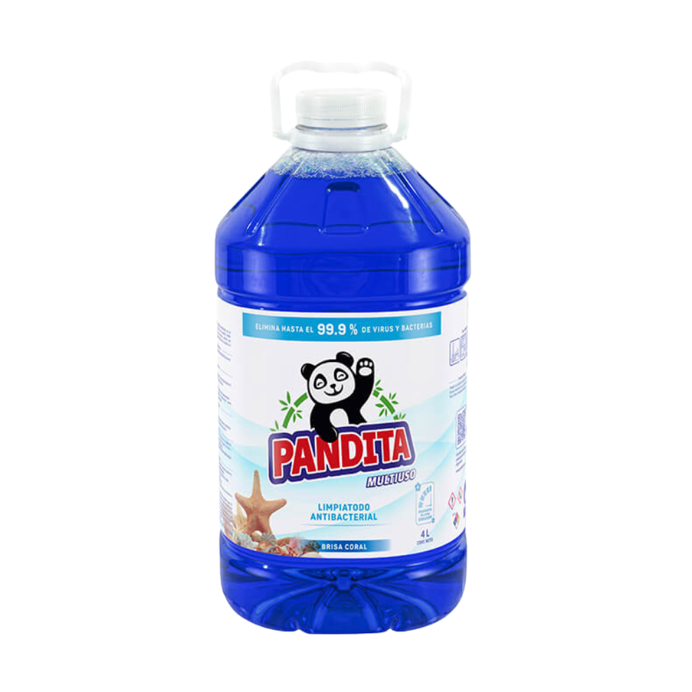 Limpiatodo Antibacterial Pandita Aroma Marino Botella 4Lt