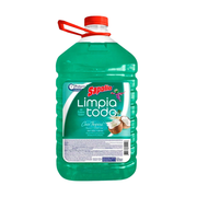 Limpiatodo Antibacterial Sapolio Aroma Coco Tropical Botella 4.9Lt