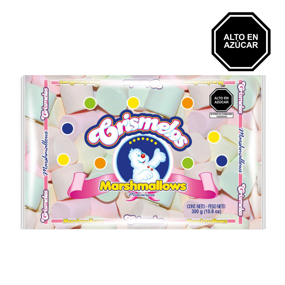 Marshmellow Crismelos colores Bolsa 300 gr