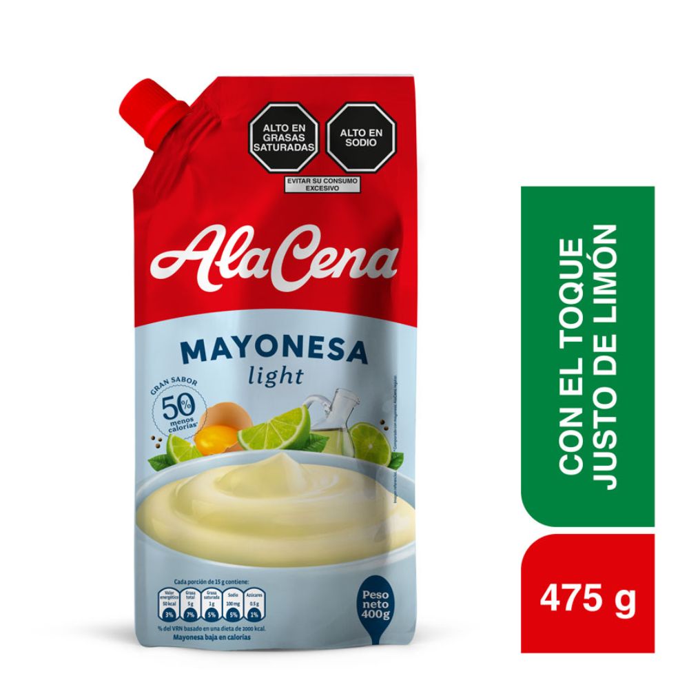 Mayonesa AlaCena Light Doypack 400gr