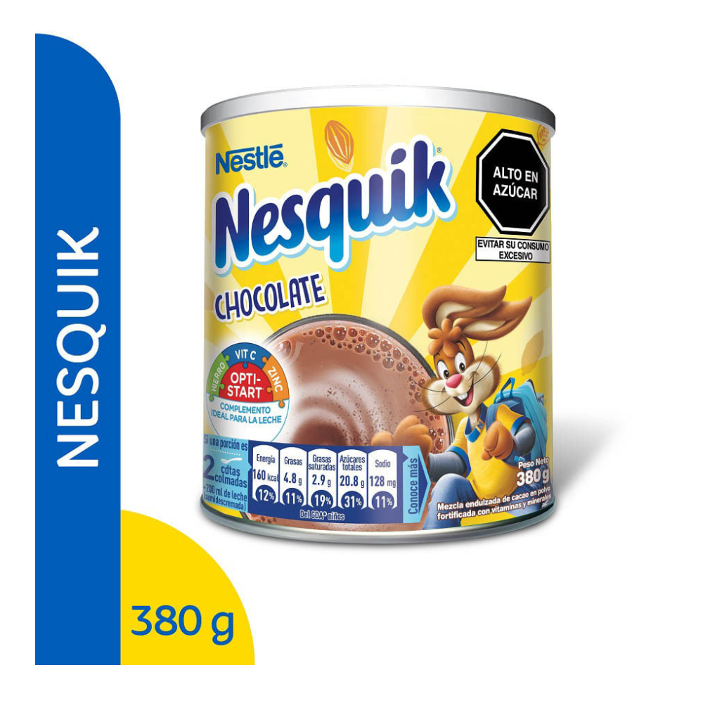 Mezcla de Chocolate y leche Nesquik Lata 380gr