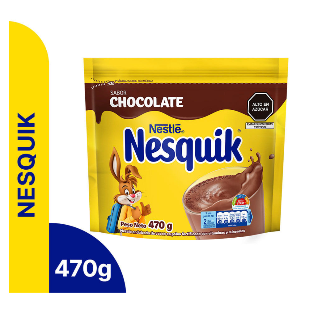 Mezcla de Chocolate y leche Nesquik Doypack 470gr