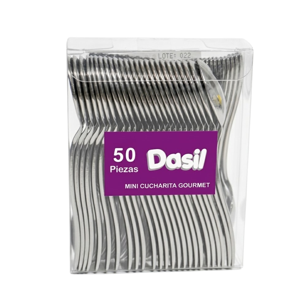 Mini Cucharita Dasil Plástico Paquete 50 un.
