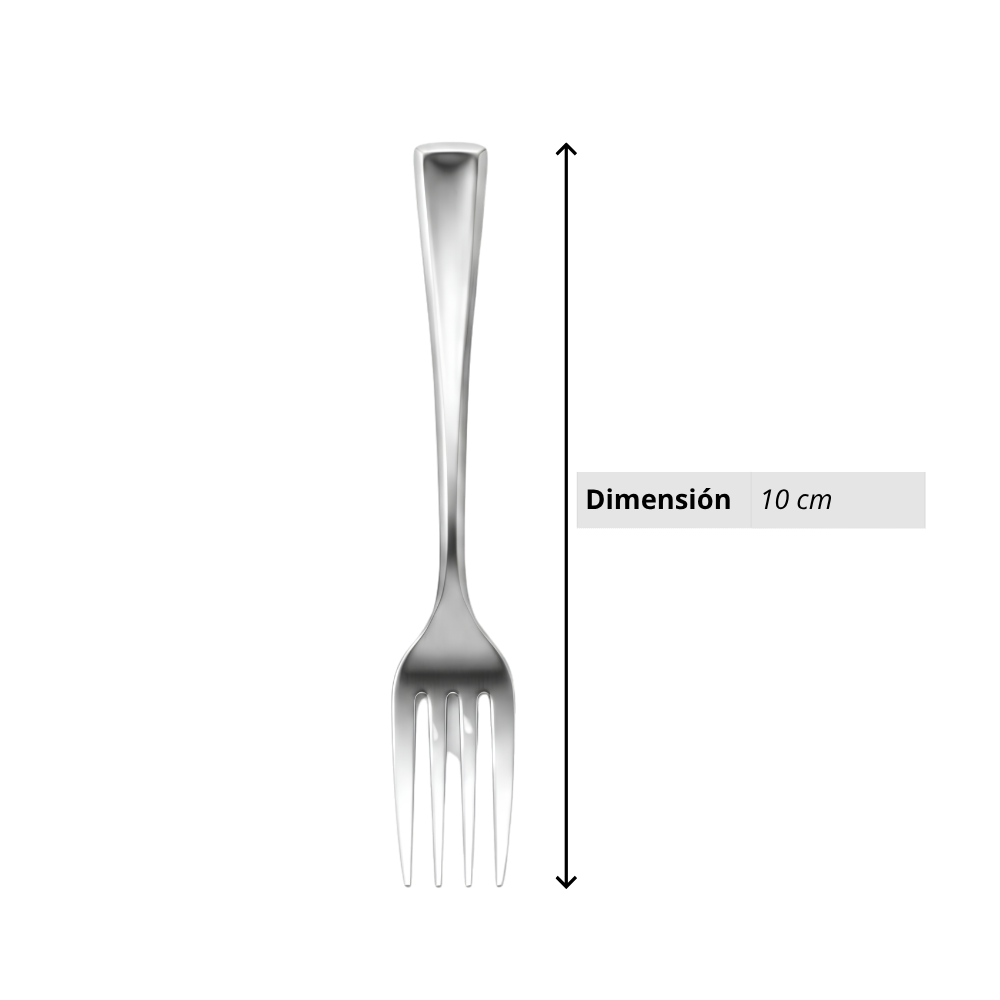 Mini Tenedor Dasil Plástico Paquete 50 un.