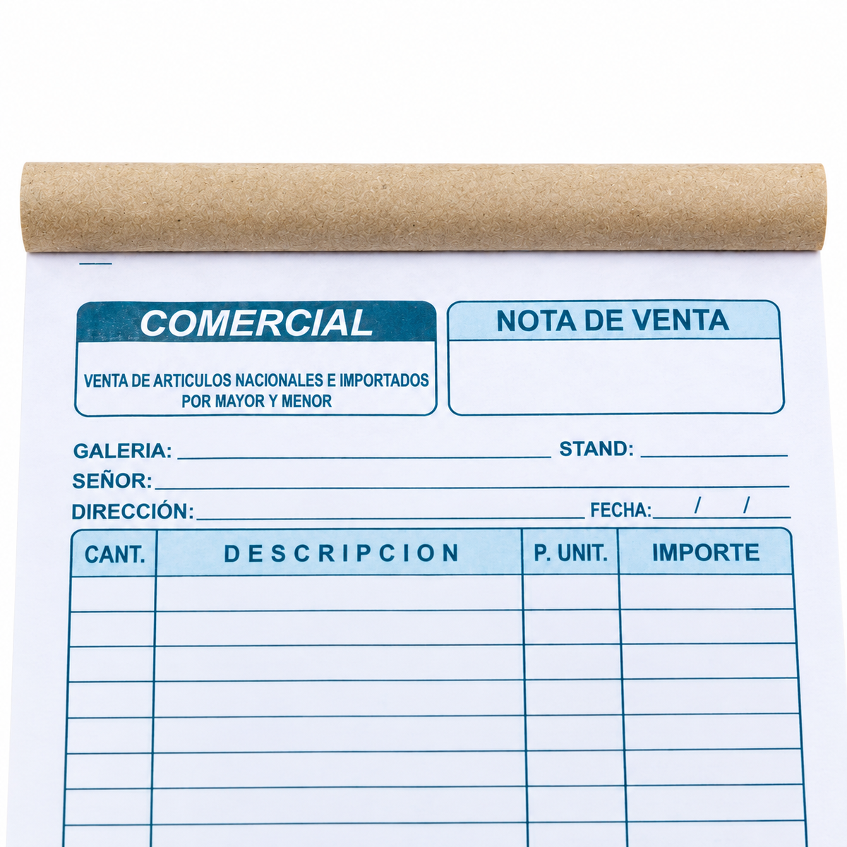 Nota de Venta Autocopiado Comercial
