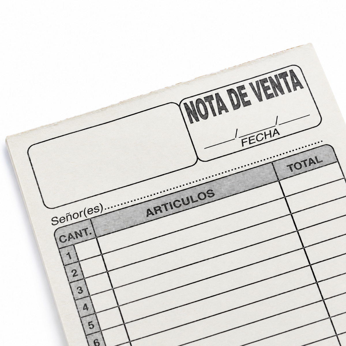 Nota de Venta Comercial
