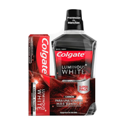 Pack Colgate Luminous White Carbón Enjuague Bucal 500ml + Pasta Dental 75ml