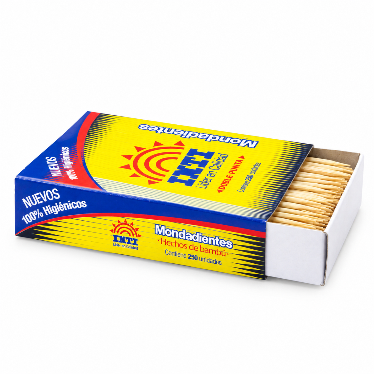 Palitos de Bambu Inti Mondadientes Caja x 250 un.