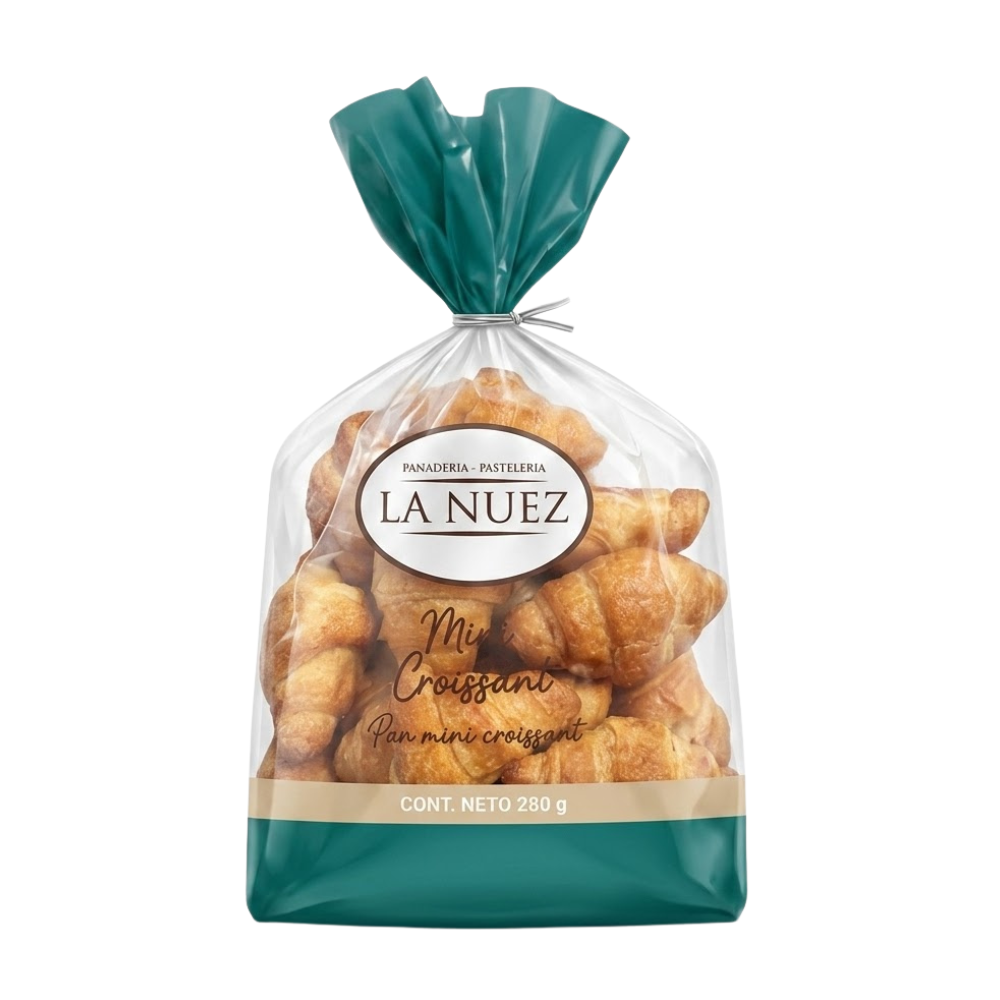 Pan Mini Croissant La Nuez Bolsa 280 gr