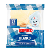 Pan Pita Bimbo Blanco 300gr Bolsa 10un.