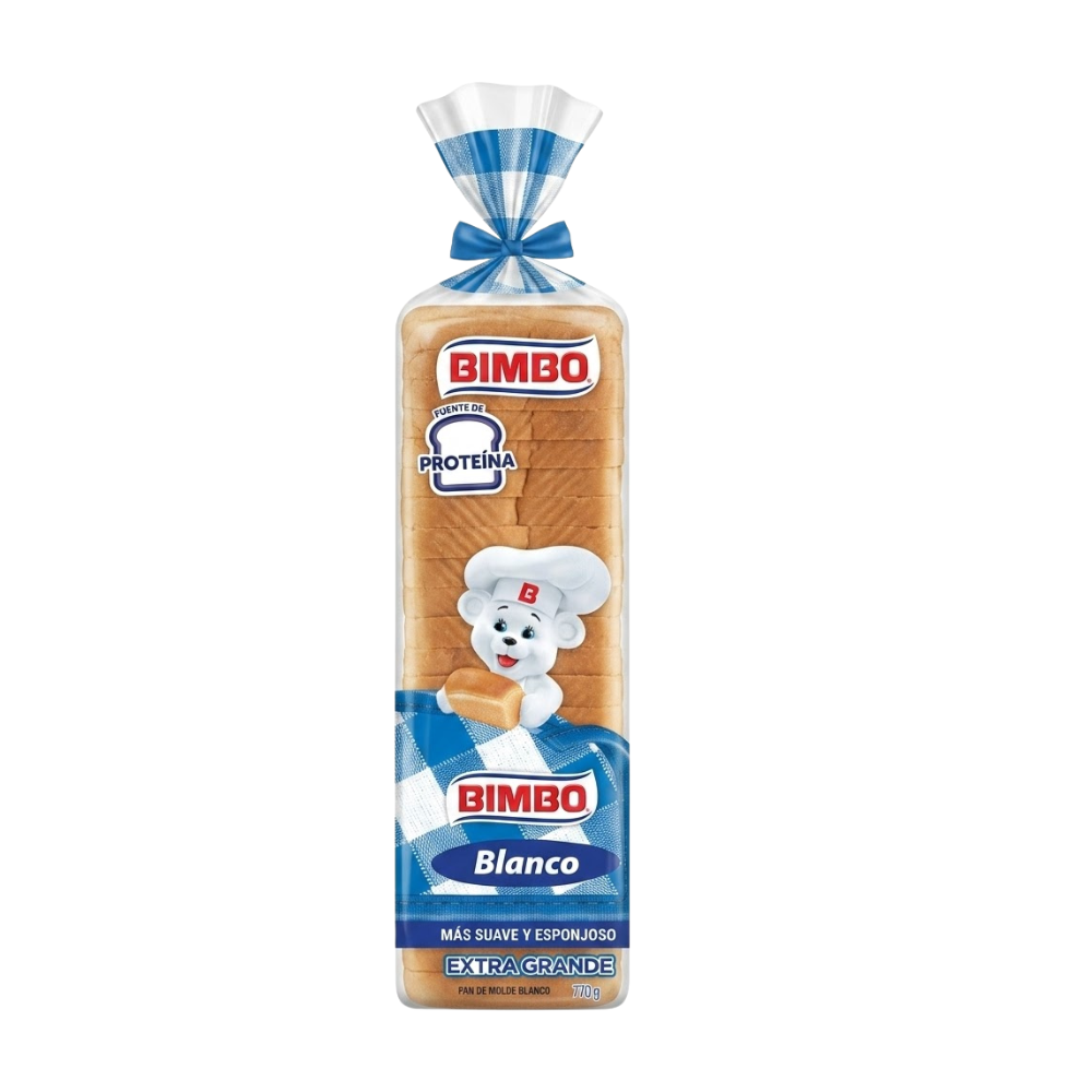 Pan de Molde Blanco Bimbo Extra Grande XL Bolsa 770gr