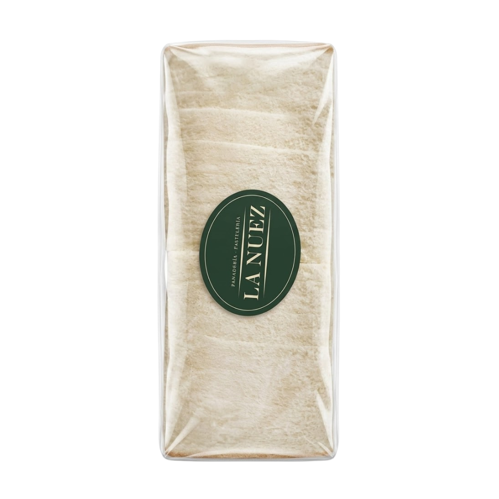 Pan de Molde Blanco La Nuez Pullman sin Borde Bolsa 950 gr