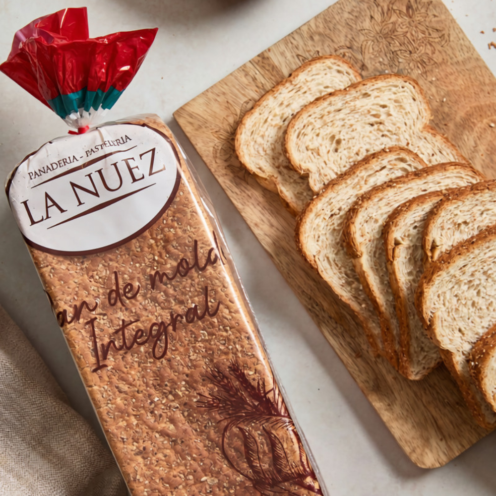 Pan de Molde La Nuez Integral Artesanal Bolsa 620 gr