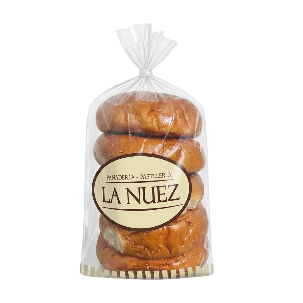 Pan para Hamburguesa La Nuez 5un. Bolsa 240 gr
