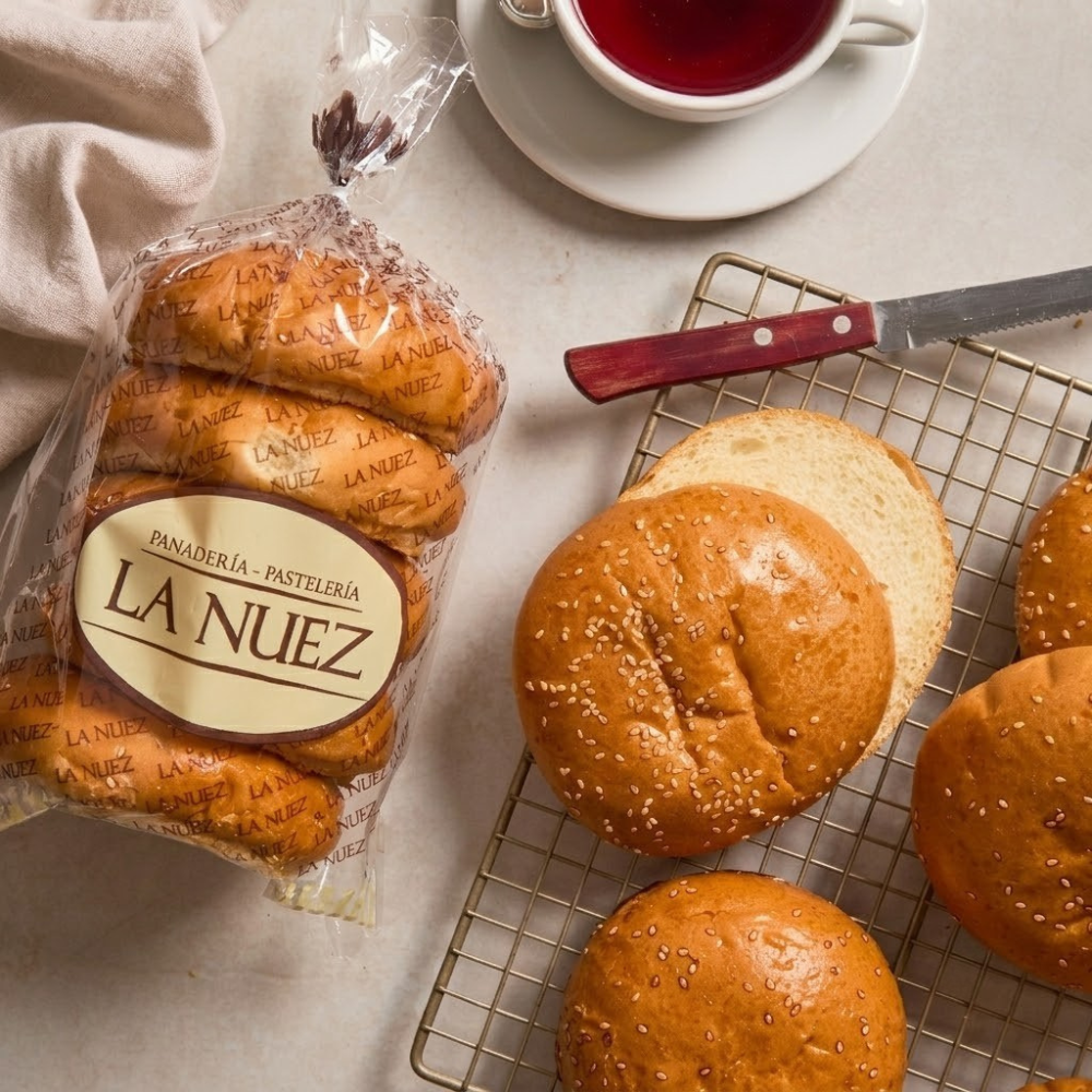 Pan para Hamburguesa La Nuez 5un. Bolsa 240 gr