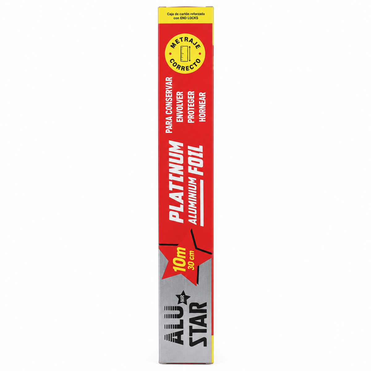 Papel Aluminio Alu Star en Rollo 30 cm x 10 m