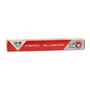 Papel Aluminio Nice en Rollo 30 cm x 24 m