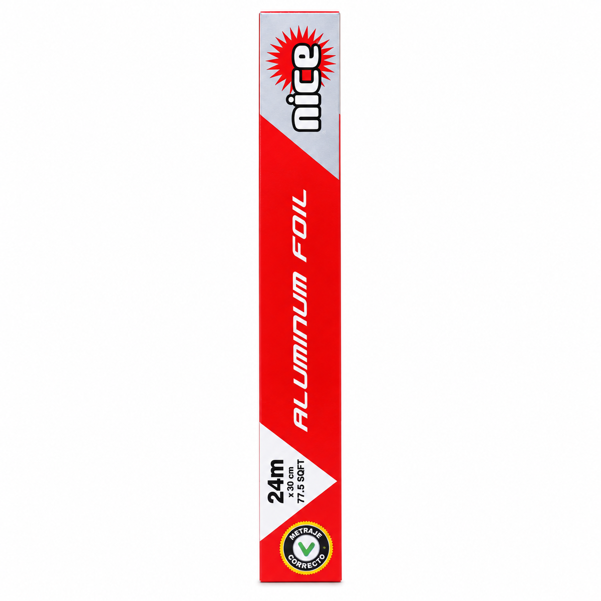 Papel Aluminio Nice en Rollo 30 cm x 24 m
