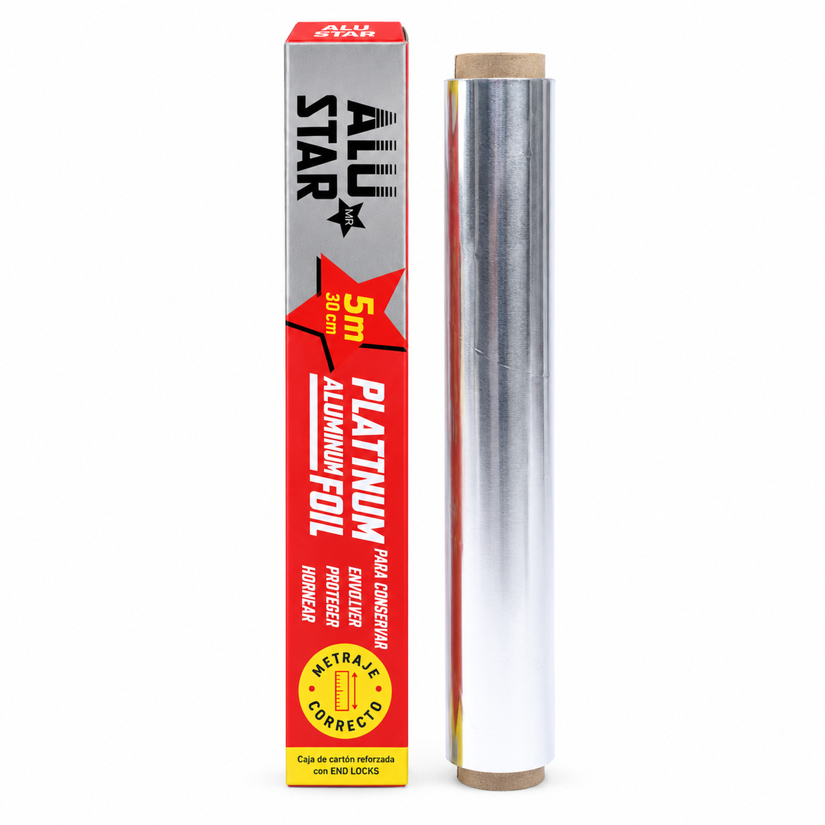 Papel Aluminio U-thil en Rollo 30 cm x 5 m