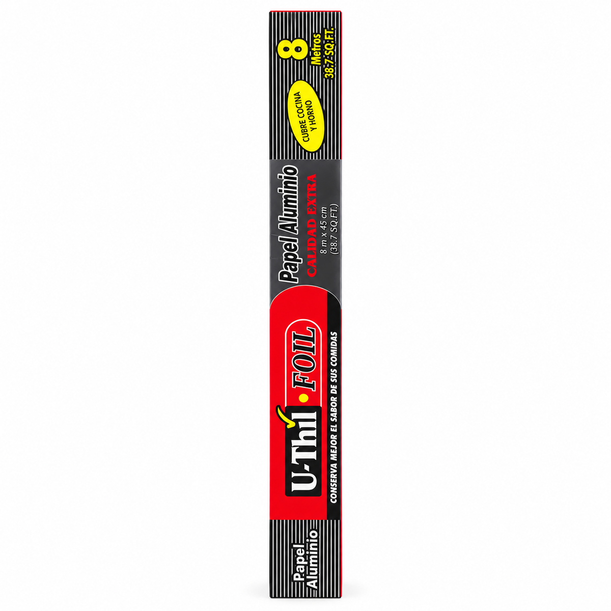 Papel Aluminio U-thil en Rollo 45 cm x 8 m