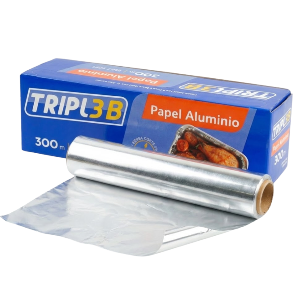 Papel De Aluminio Triple B Caja30 cm x 300 m