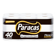 Papel Higiénico Doble Hoja Paracas Negro 40 m Paquete 12un
