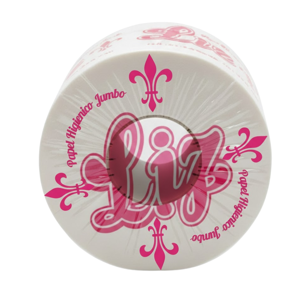 Papel Higiénico Liz Fucsia Doble Hoja 1 Rollo